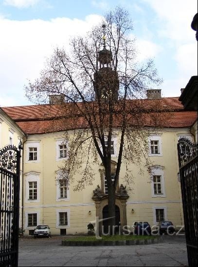Rožďalovice - binnenplaats van het kasteel