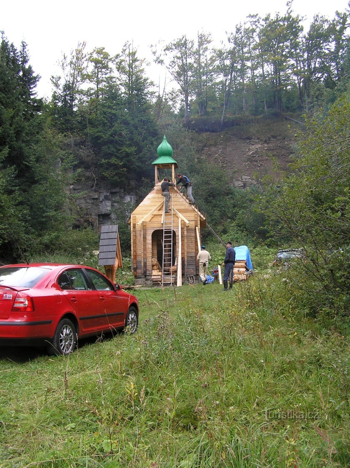 Et kapel under opførelse