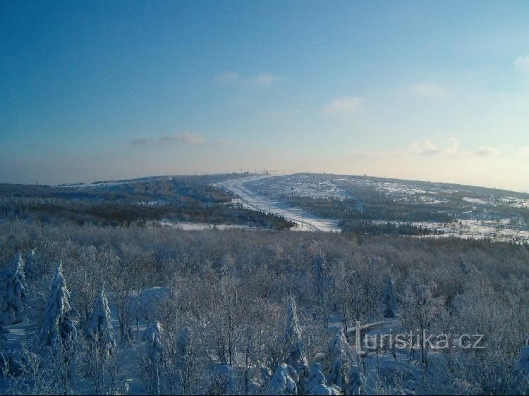 Uitzicht: richting Lesná