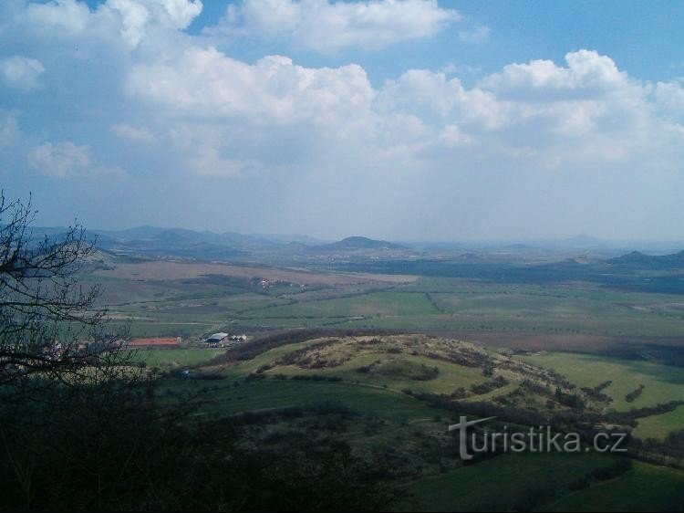 Ausblick: Blick auf Libčeves nach Osten