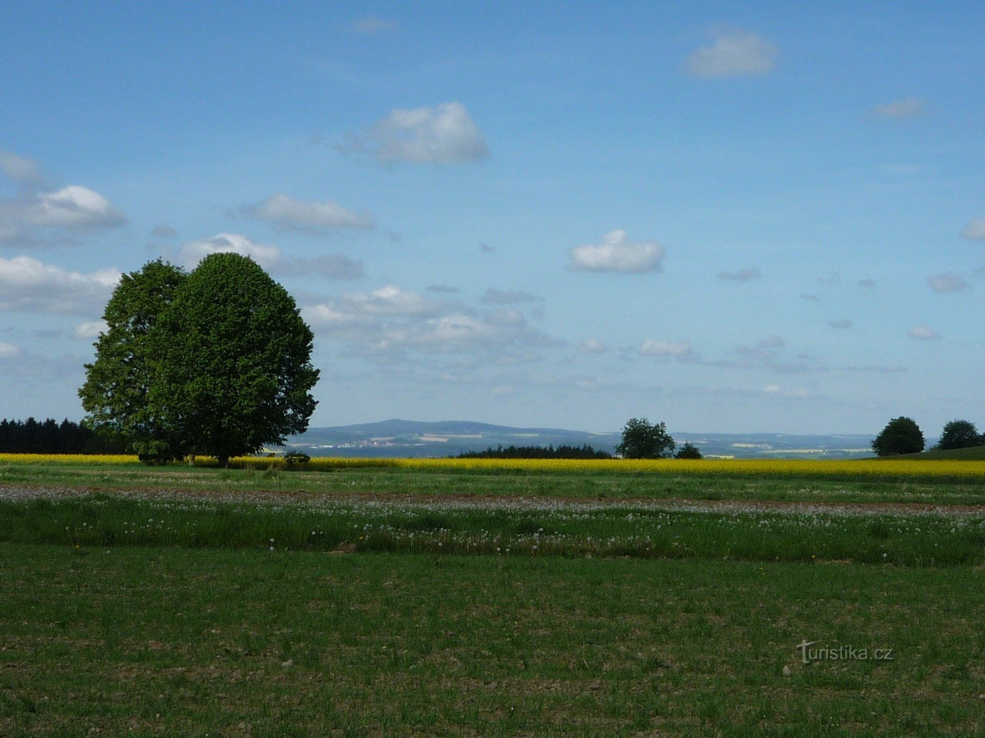 View behind Kaliště