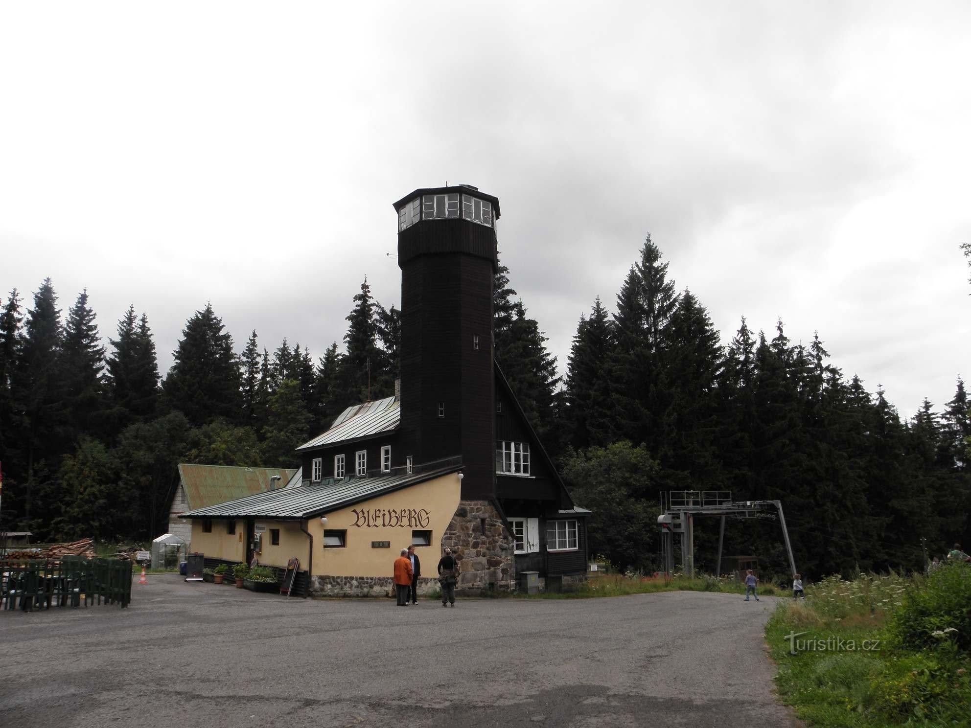 Bleiberg lookout tower - Olovený vrch, Bublava - 12.8.2011