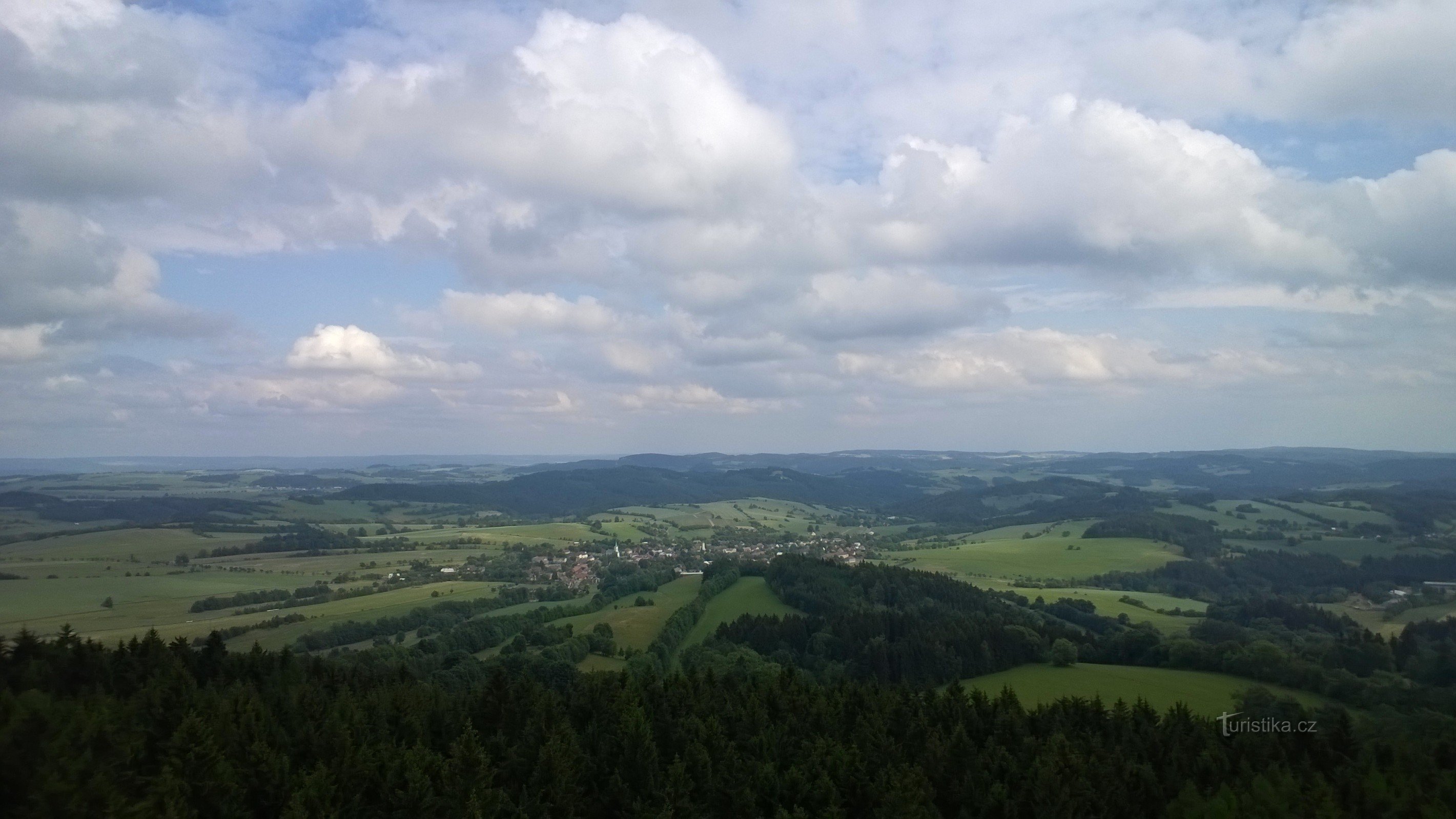 Upper forest lookout tower.