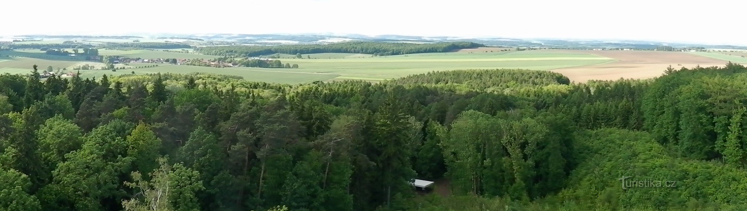 Lookout tower at Chlum near Hradec Králové, battlefield from 1866