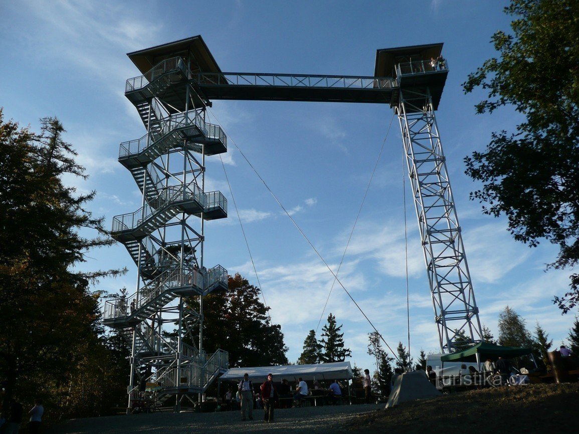 Torre de vigia em Hraniční vrch