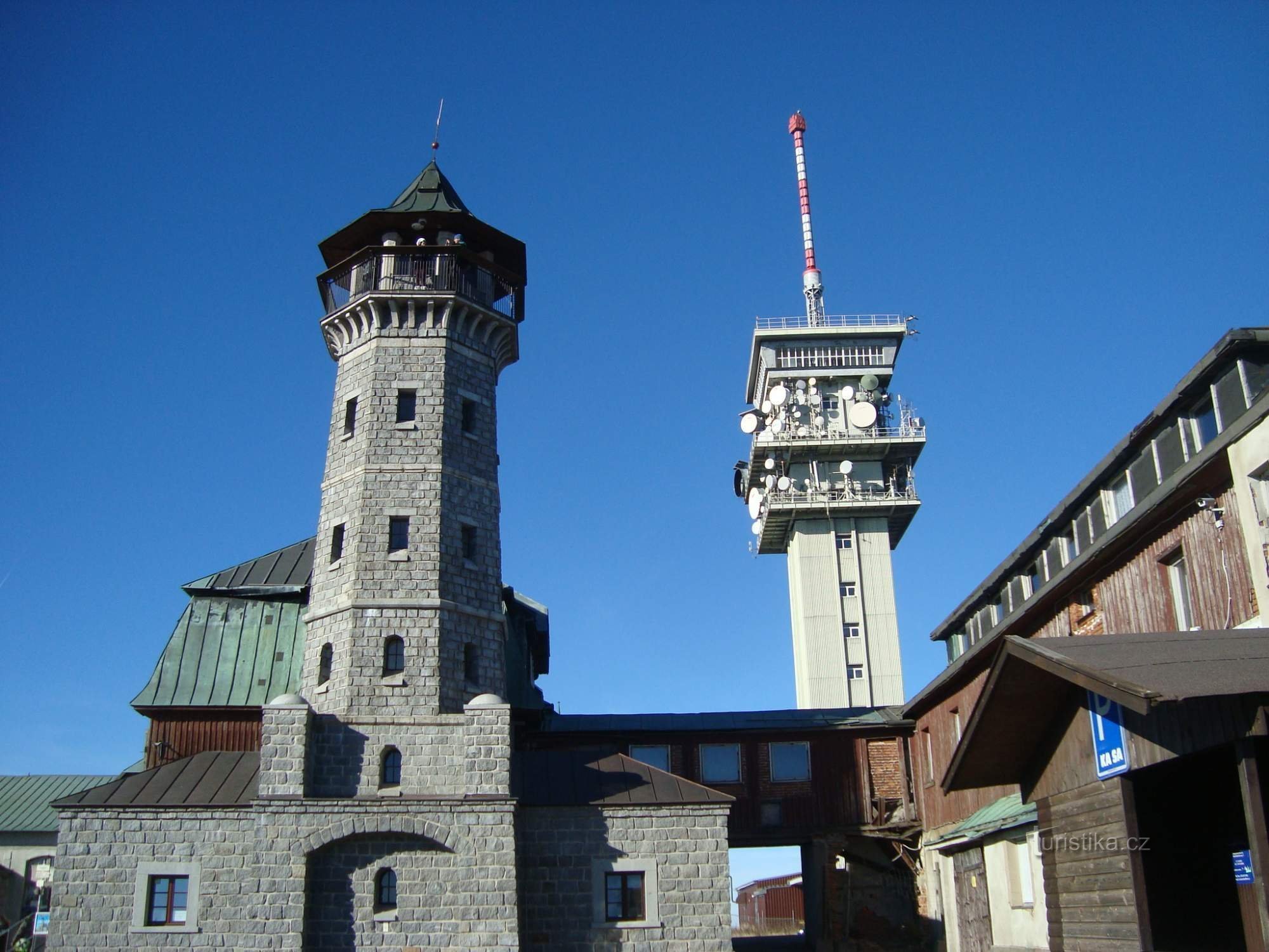 udsigtstårn på Klinovec