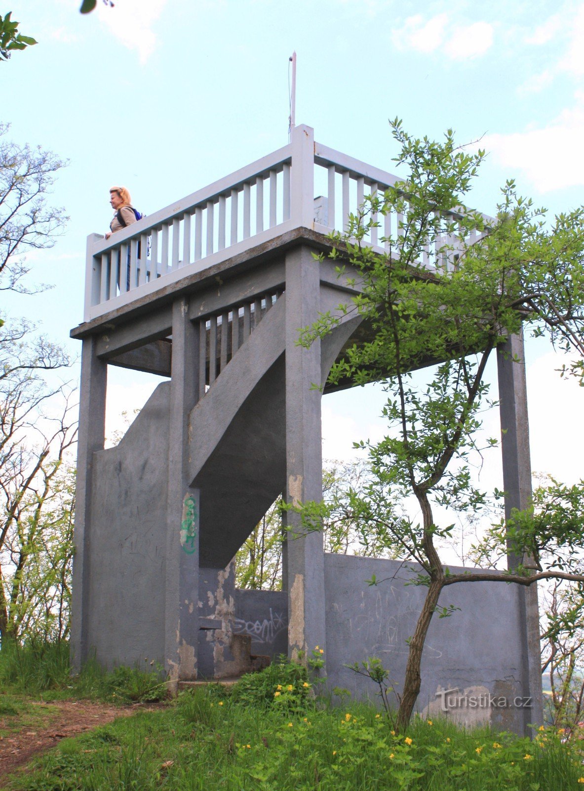 Lookout tower on the Rhine