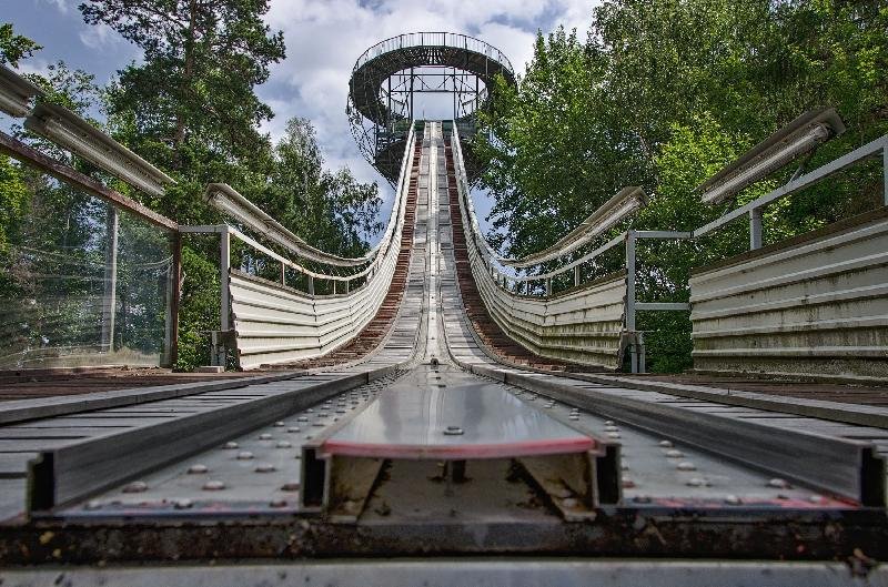 rozhledna na skokanském můstku