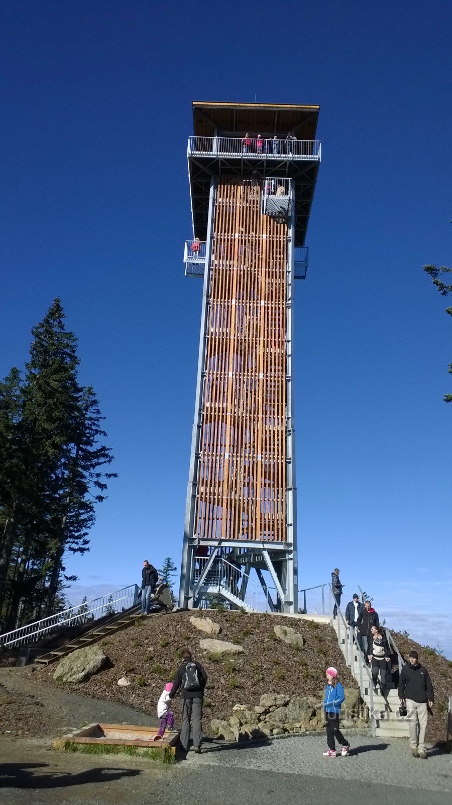 observation tower on Špičák.
