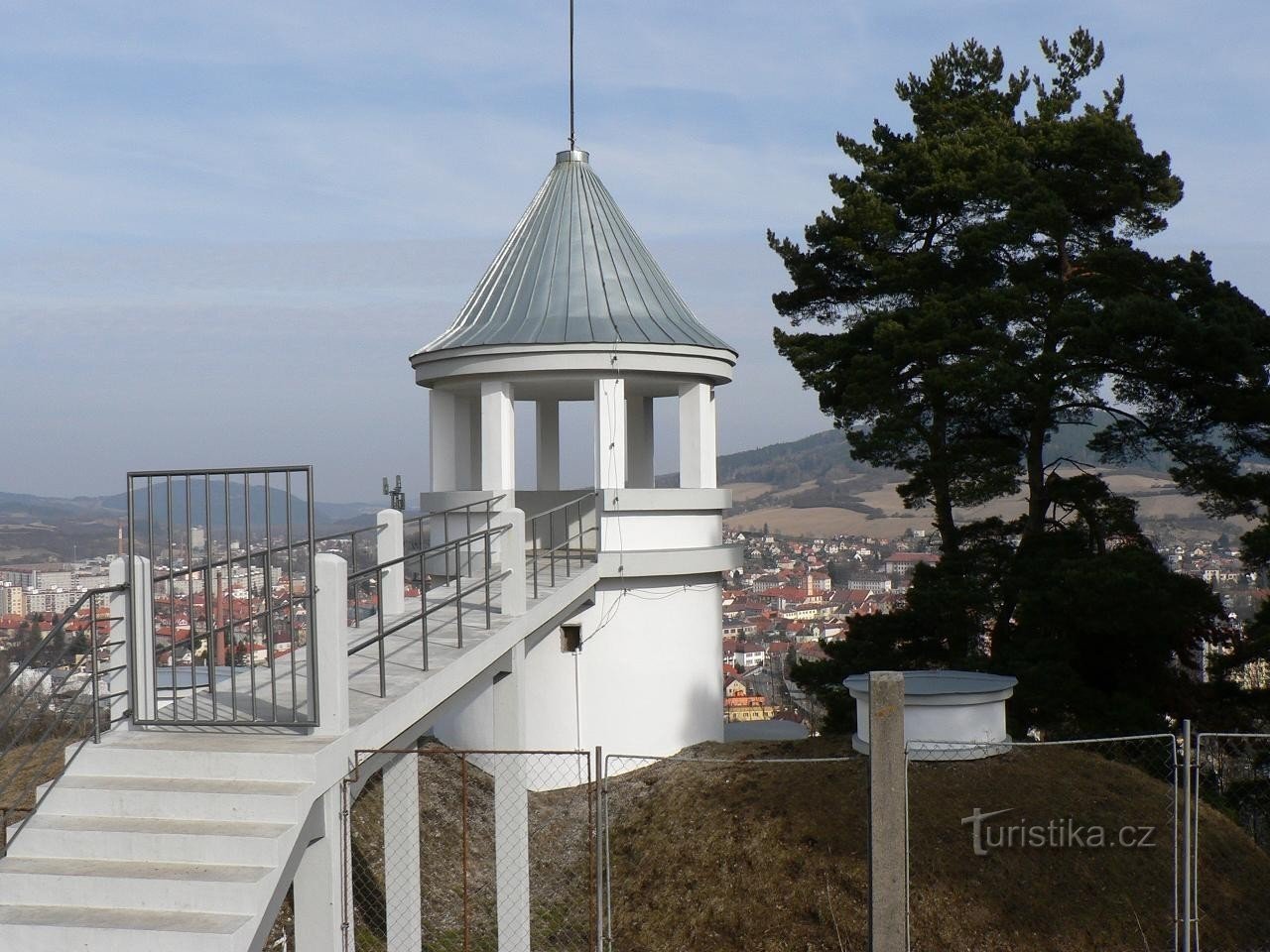 Uitkijktoren bij de oude waterwerken in Sušice.