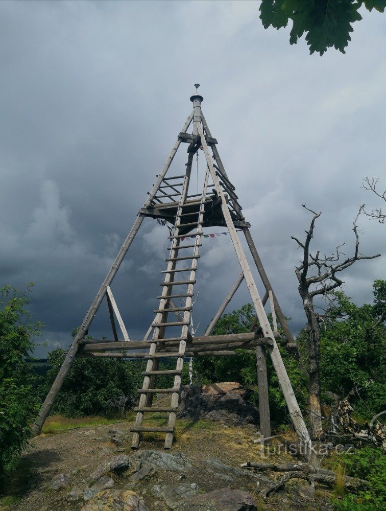 Kilátó a Vysoké vrch-en