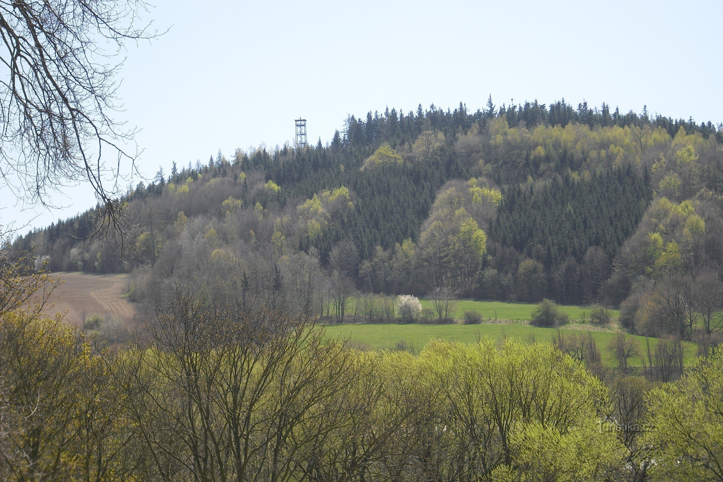 Pastýřka lookout tower near Moravská Třebová