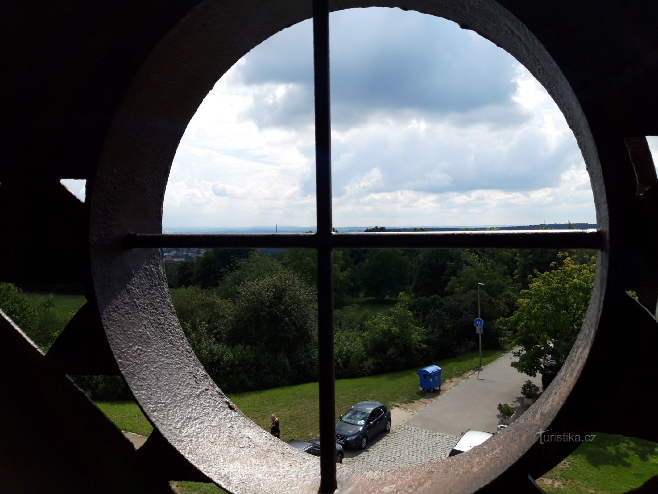 Šiška observation tower in Prague on Landronka