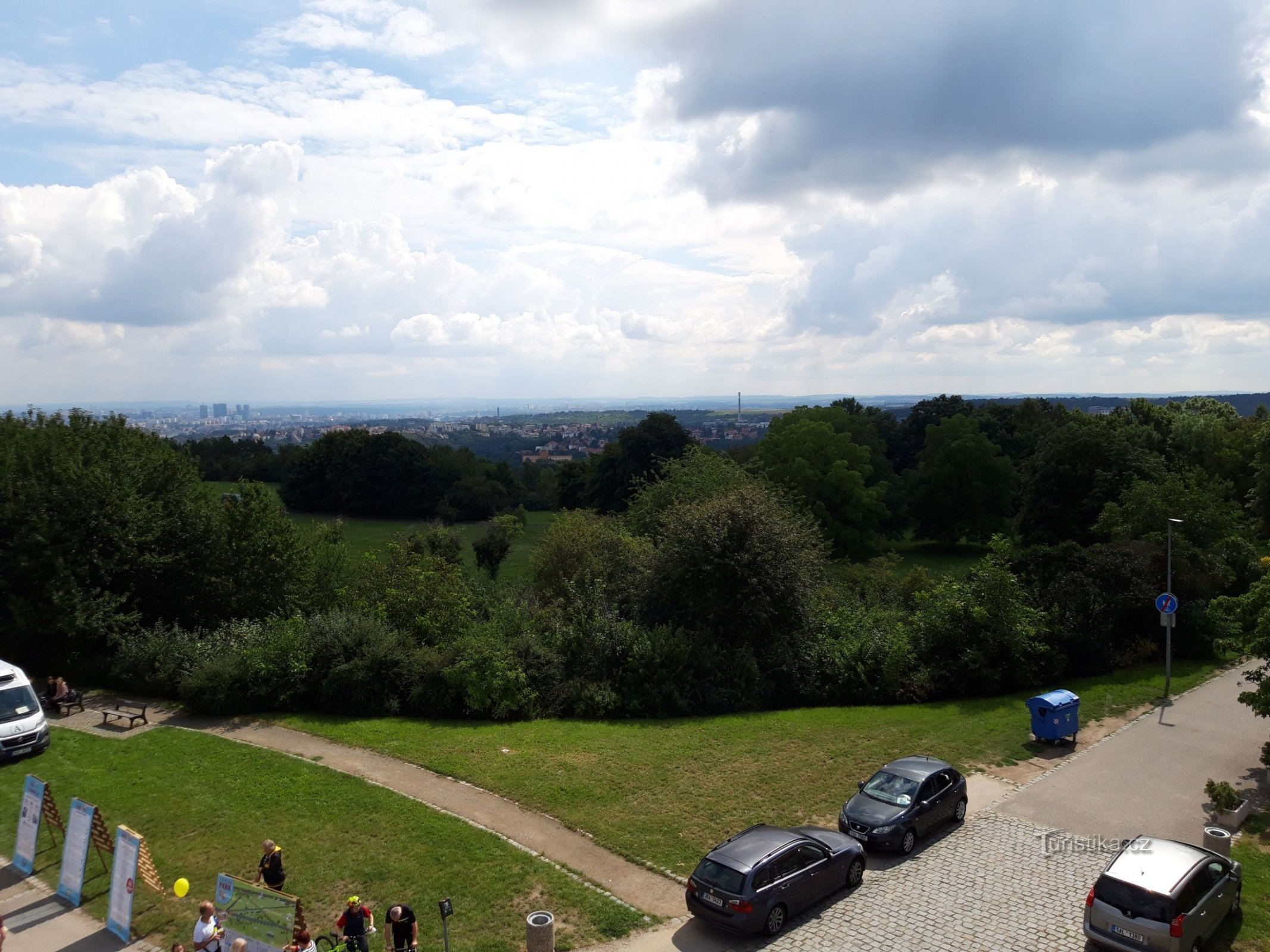 Šiška observationstårn i Prag på Landronka