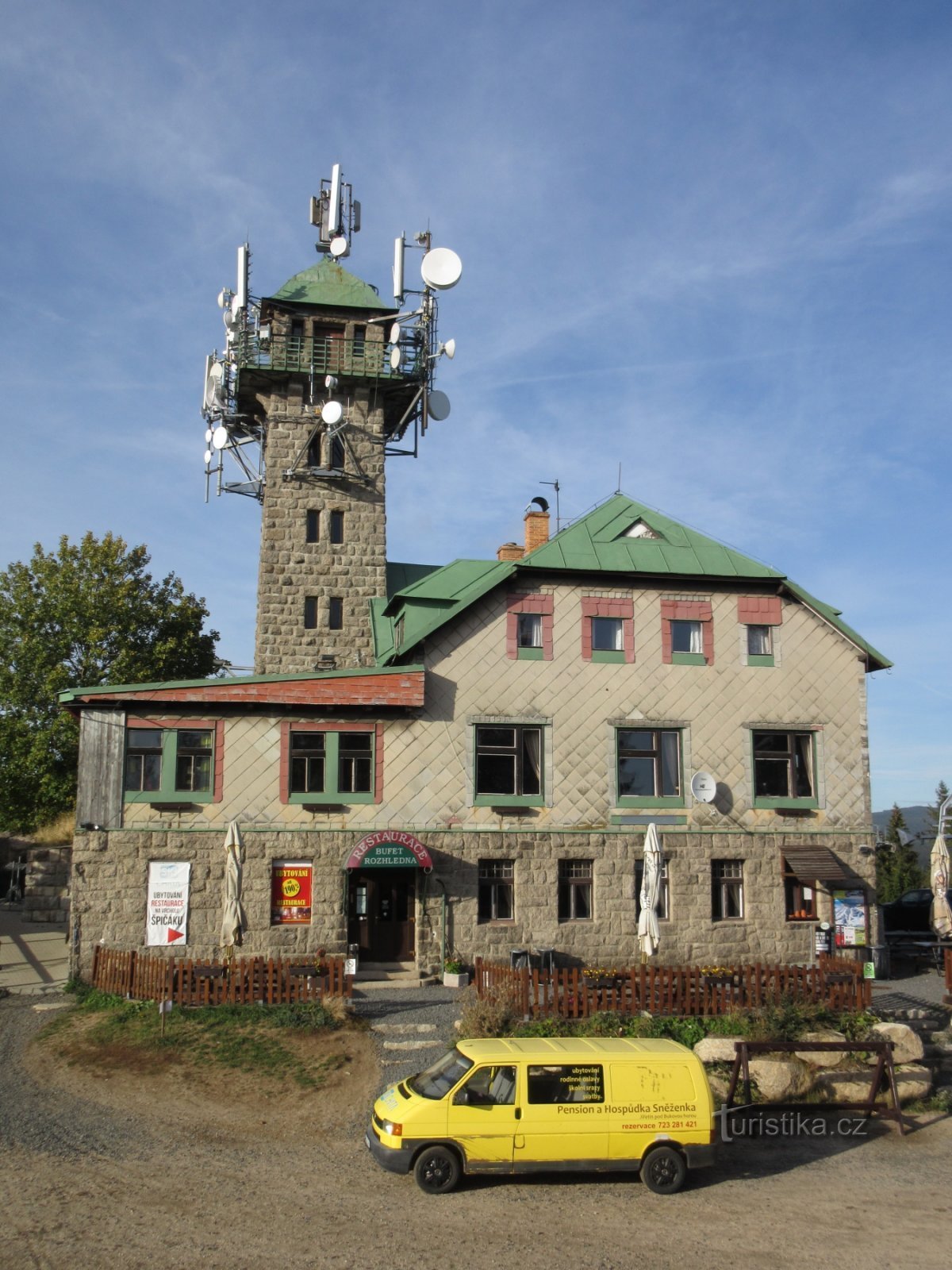 Torre de observação Tanvaldský Špičák em Špičák