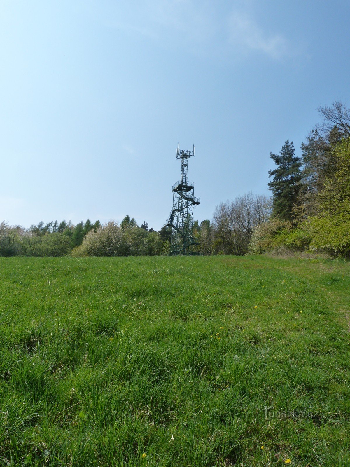 Udsigtstårn Třenická hora nær Cerhovice