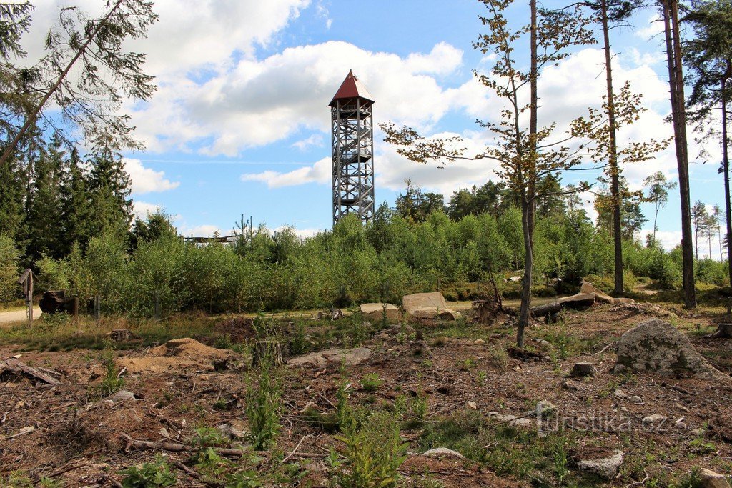 U Jakub-uitkijktoren, uitzicht vanuit het zuiden