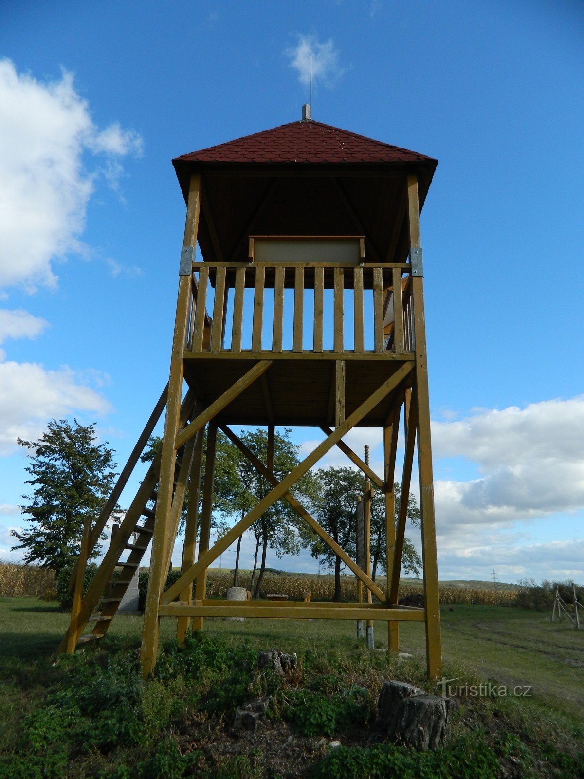 Lookout tower In the picture