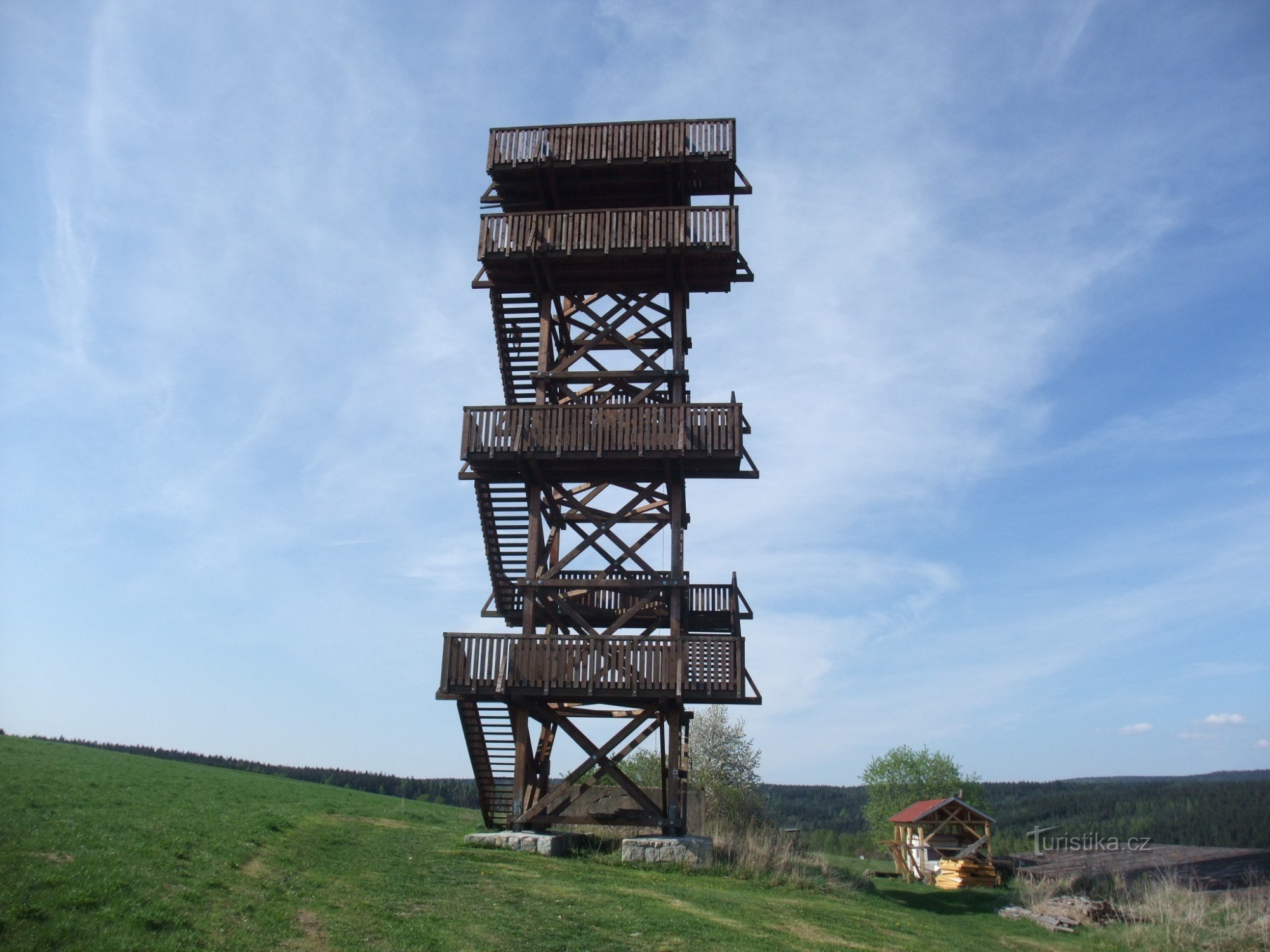 Lookout tower near Strejce, Luby /Schőnbach/