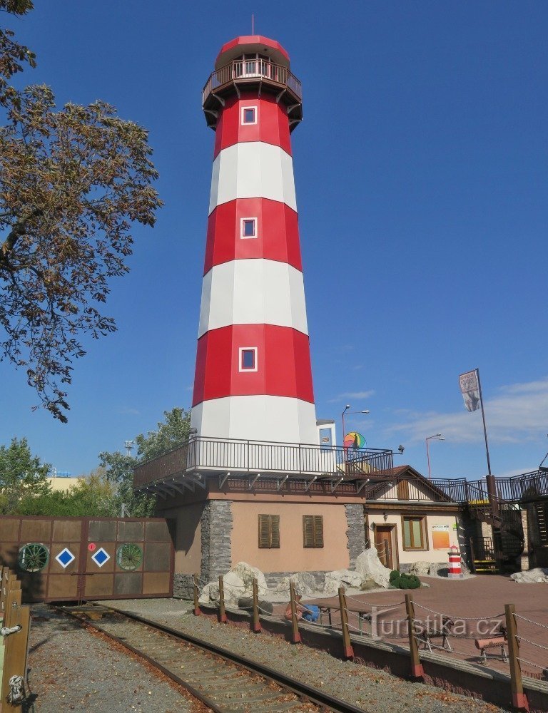 lookout tower in the form of a lighthouse