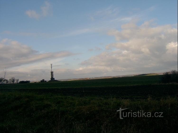 Lookout tower in flat area