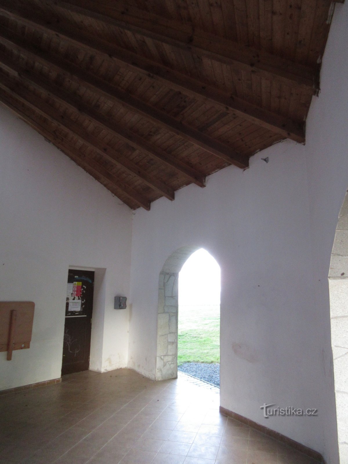 Vysoká lookout tower - interior of the entrance