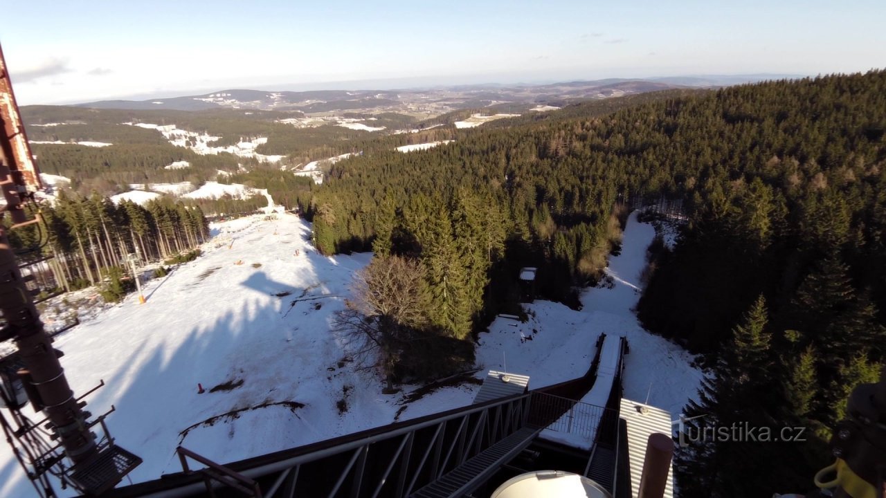 Torre de vigia Zadov - passeio de inverno