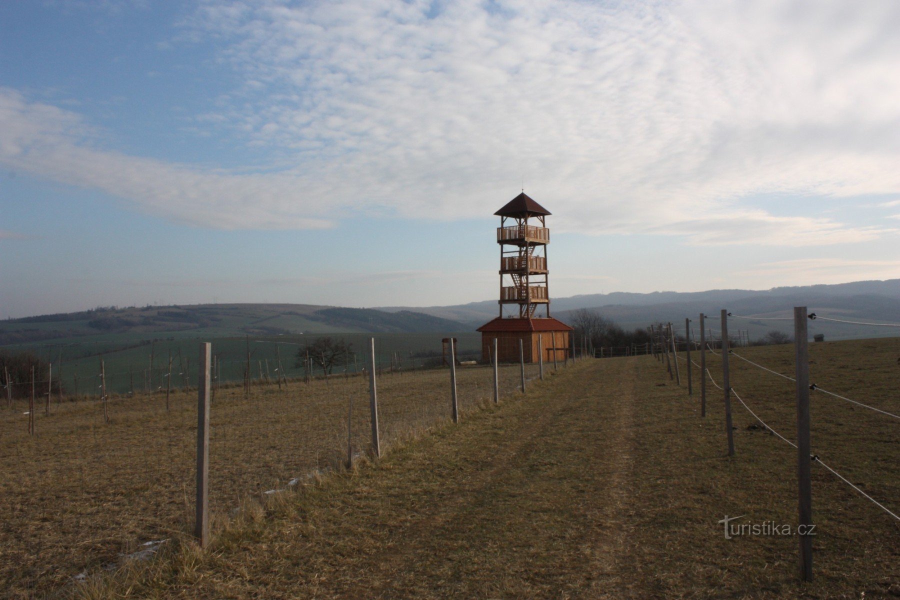 Kroměříž 地区的 Zdenička 瞭望塔