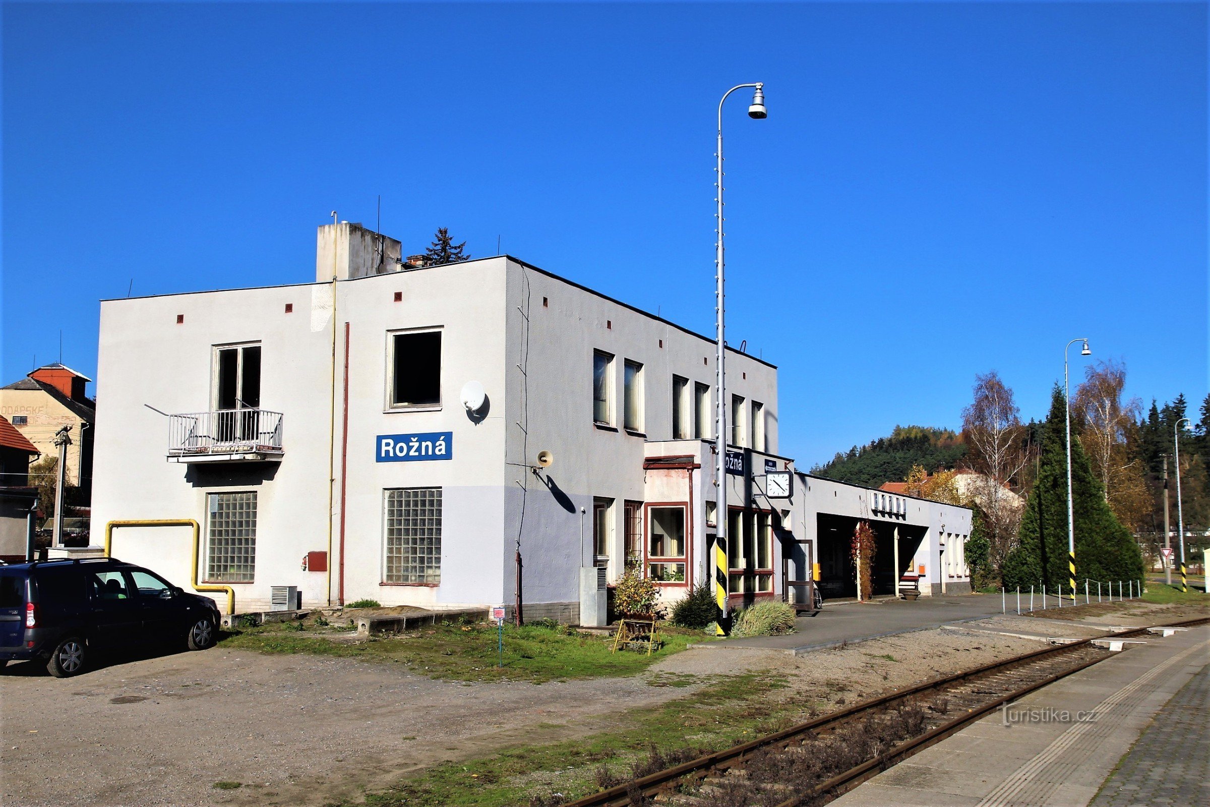Rožná - budynek stacji