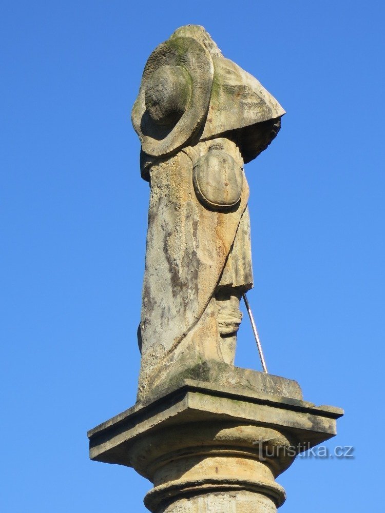 Rozstání (blizu Moravská Třebová) - steber sv. Rocha