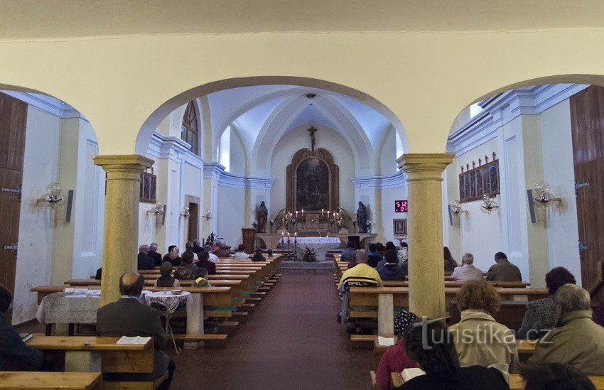 Ruda nad Moravou - igreja de St. Lourenço