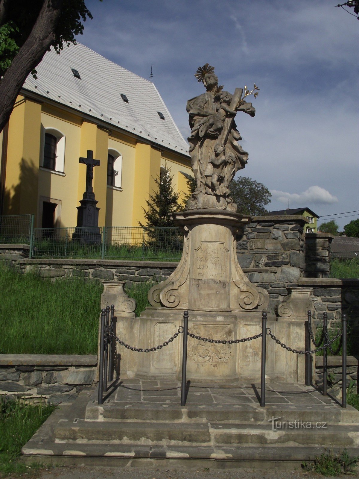 Ruda nad Moravou - la estatua de St. Joseph