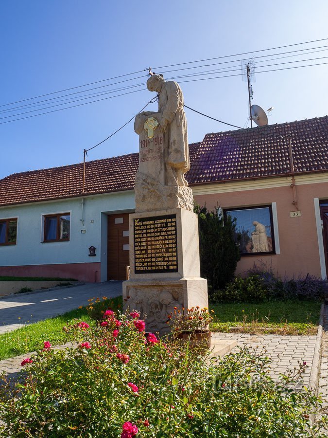 Rudice (nära Uherské Brod) – Krigsminnesmärke