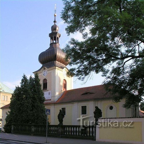 Rumburk - Kapucinerkloster med St. Lawrence kirke og loreta