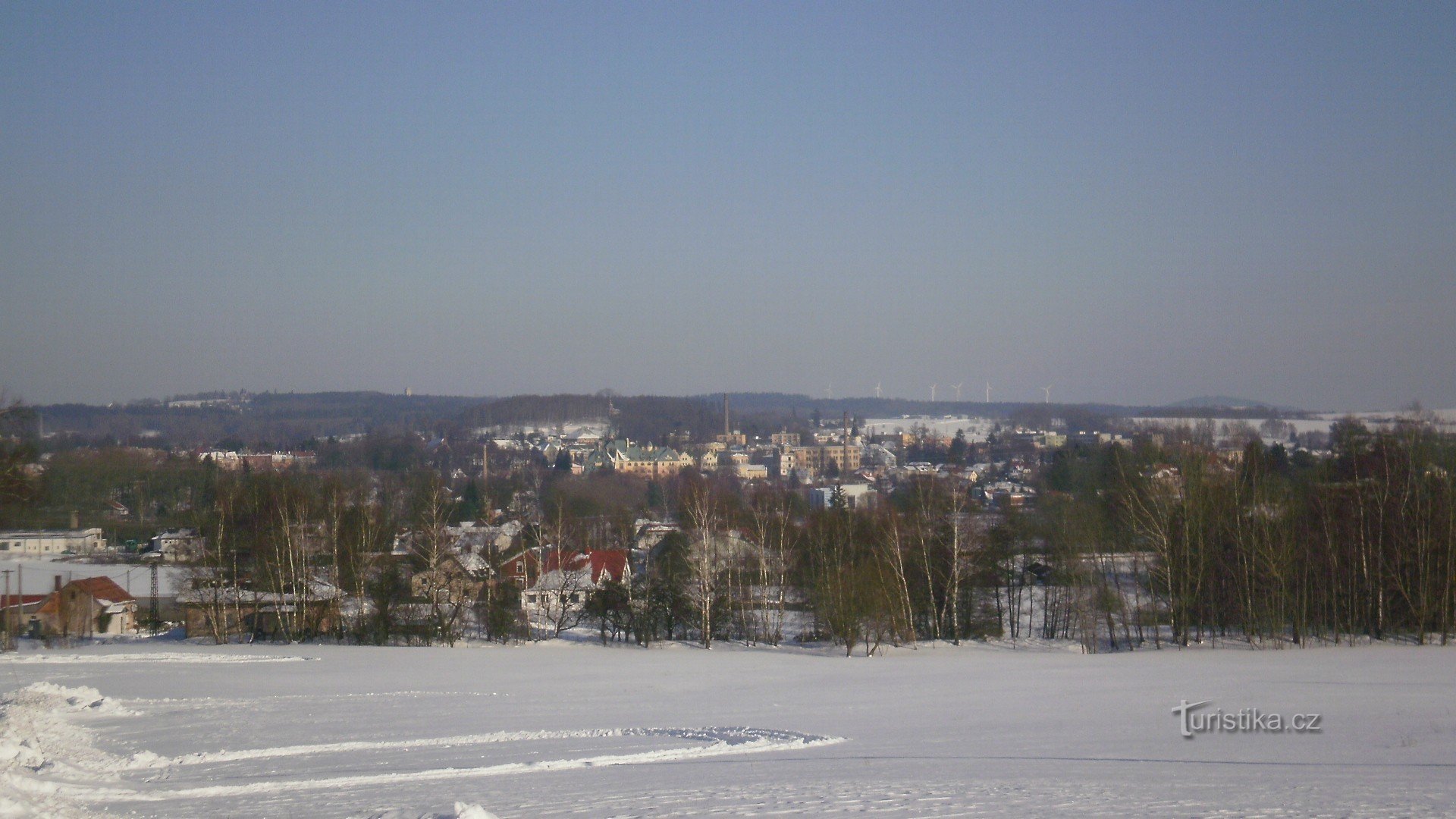 Το Rumburk φαίνεται από το Dymník