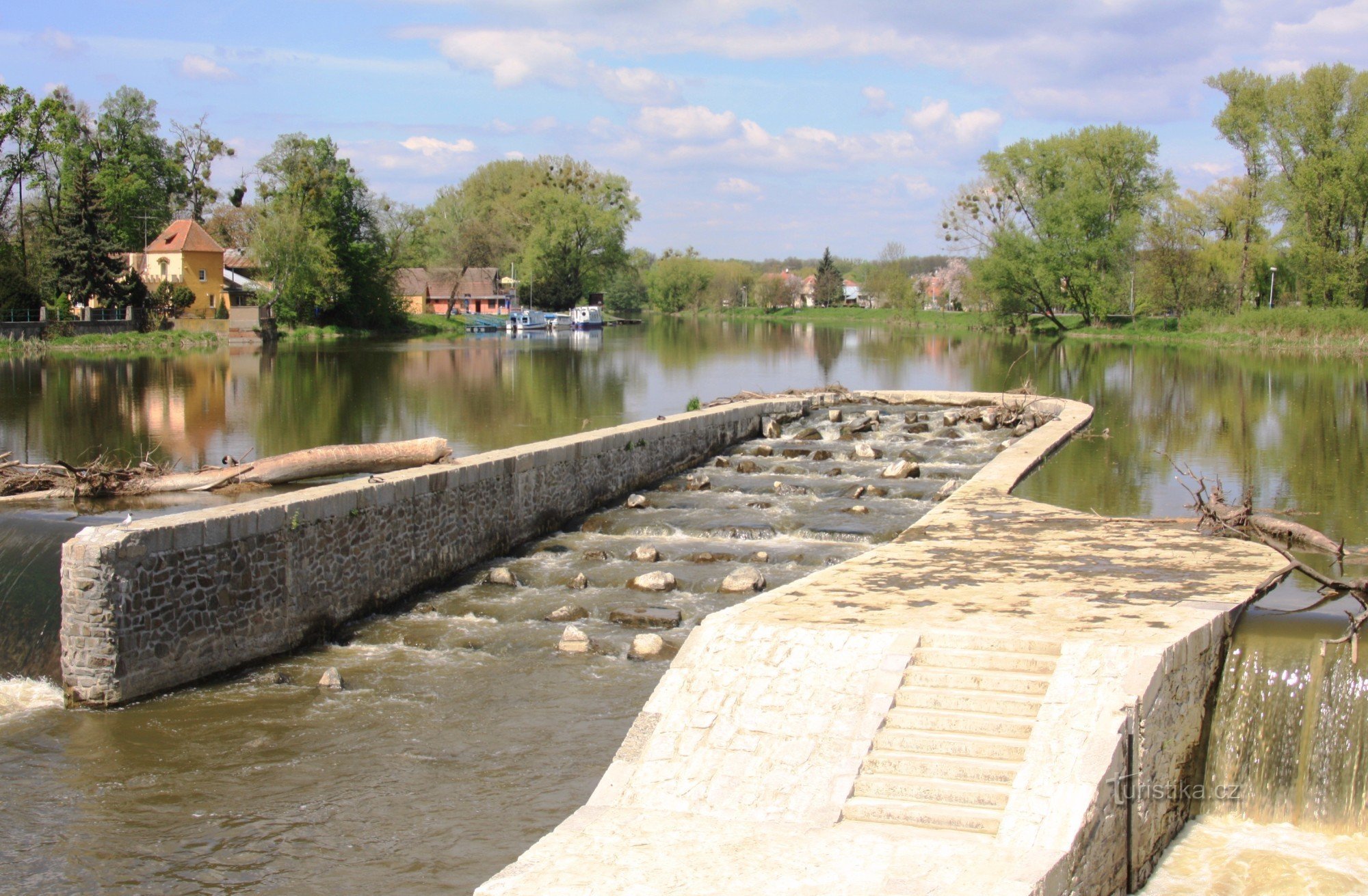 Fischübergang am Wehr Břeclav