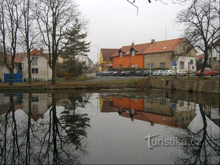 Pond and village