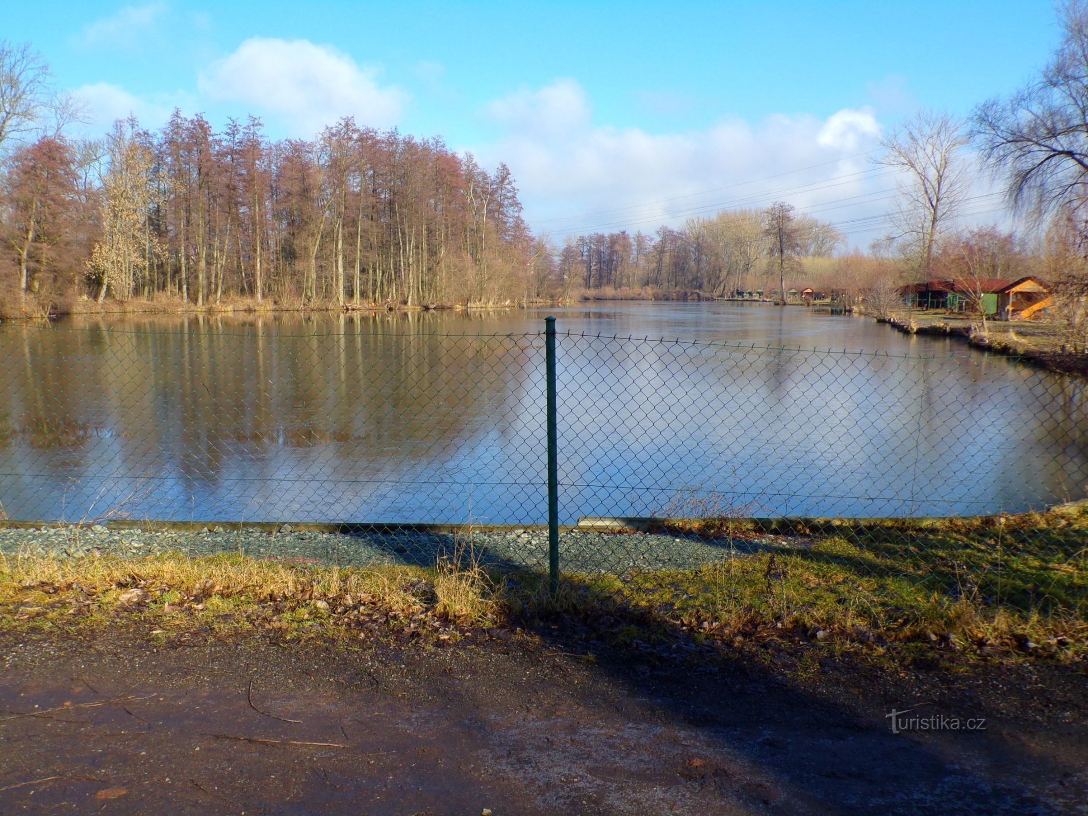 Rybník Přelov (Černožice, 12.2.2022)