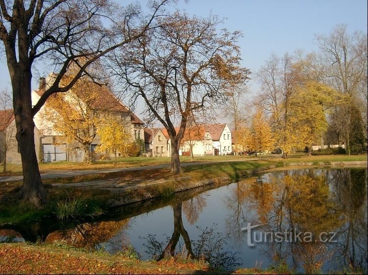 Rybník: λίμνη στο Tyršov náměstí