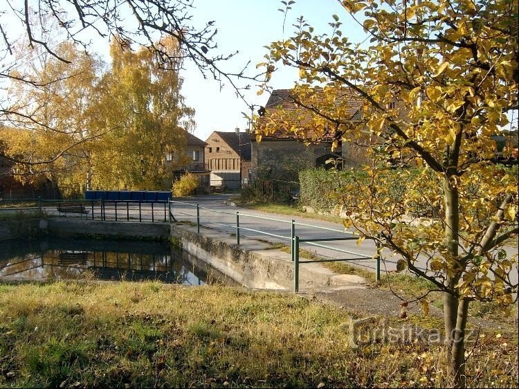 Pond: north of the village