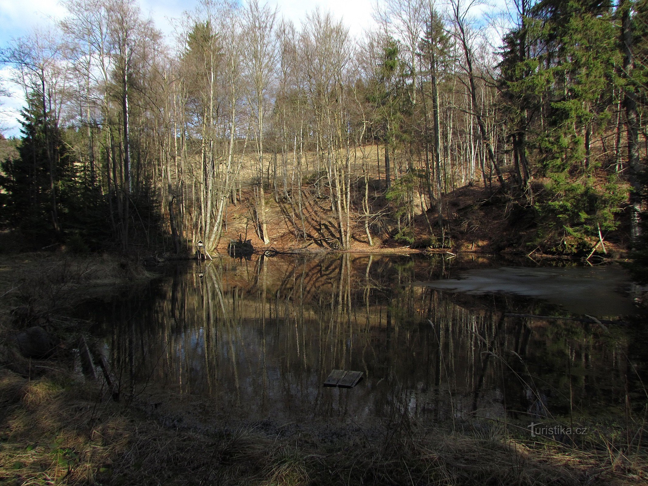 Der Teich bei Valašská Senica