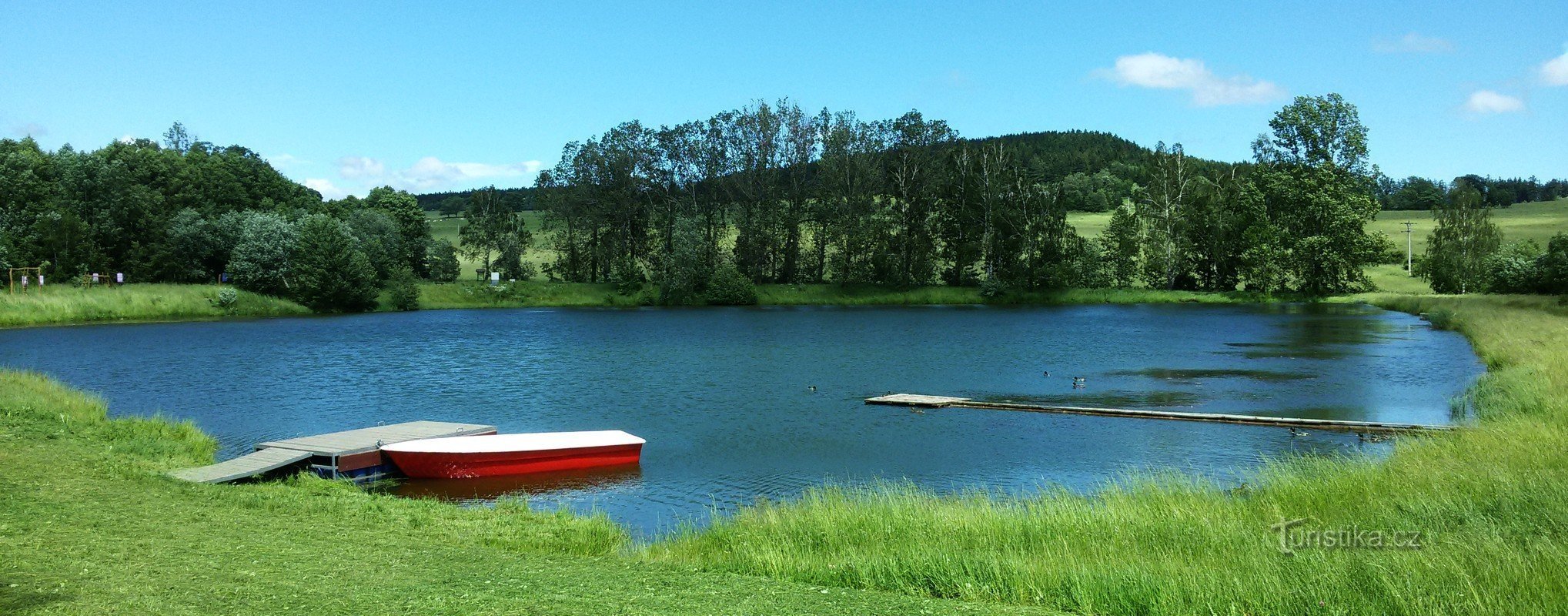 Vijver in Andělská Hora