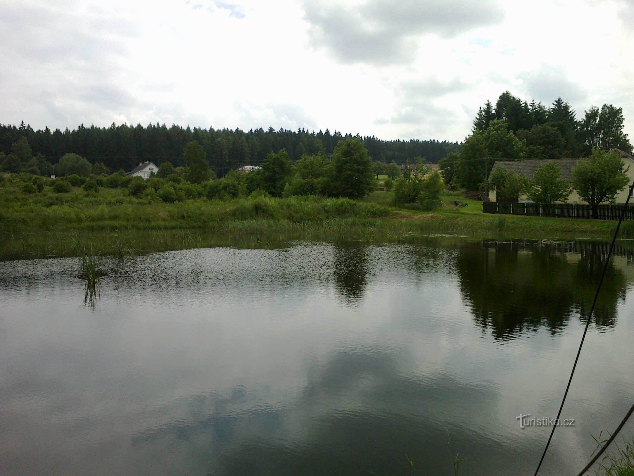 Der Teich hinter der Gabelung