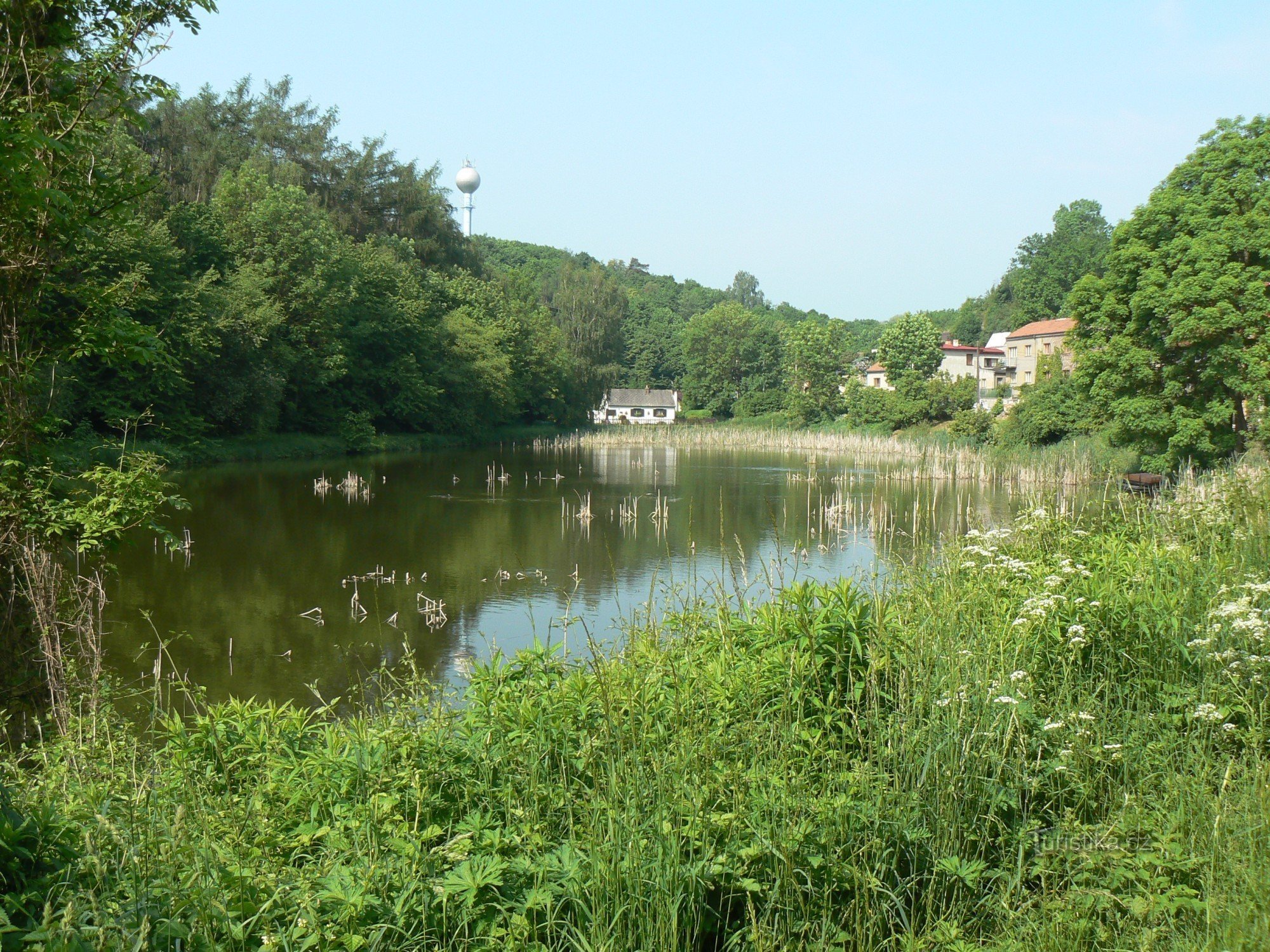 Der Teich hinter Únětice