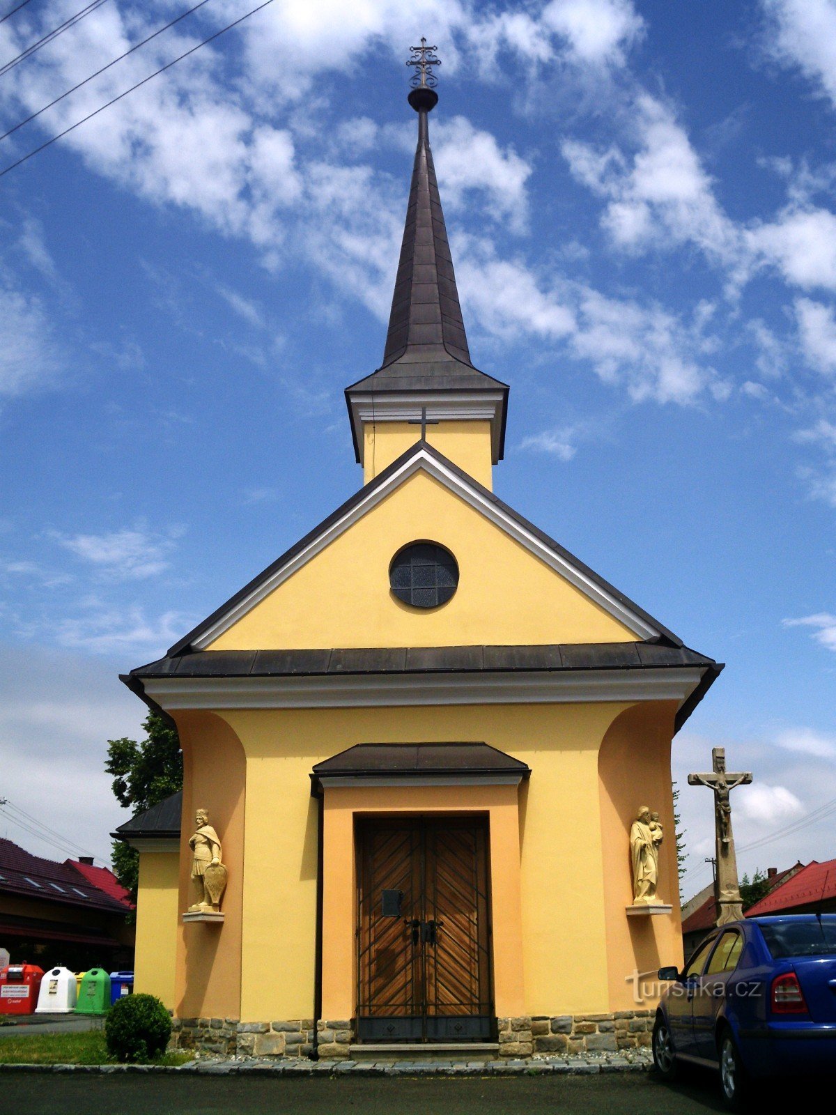 Rychlov (Bystřice pH) - Szent Kápolna. Jan Nepomucký