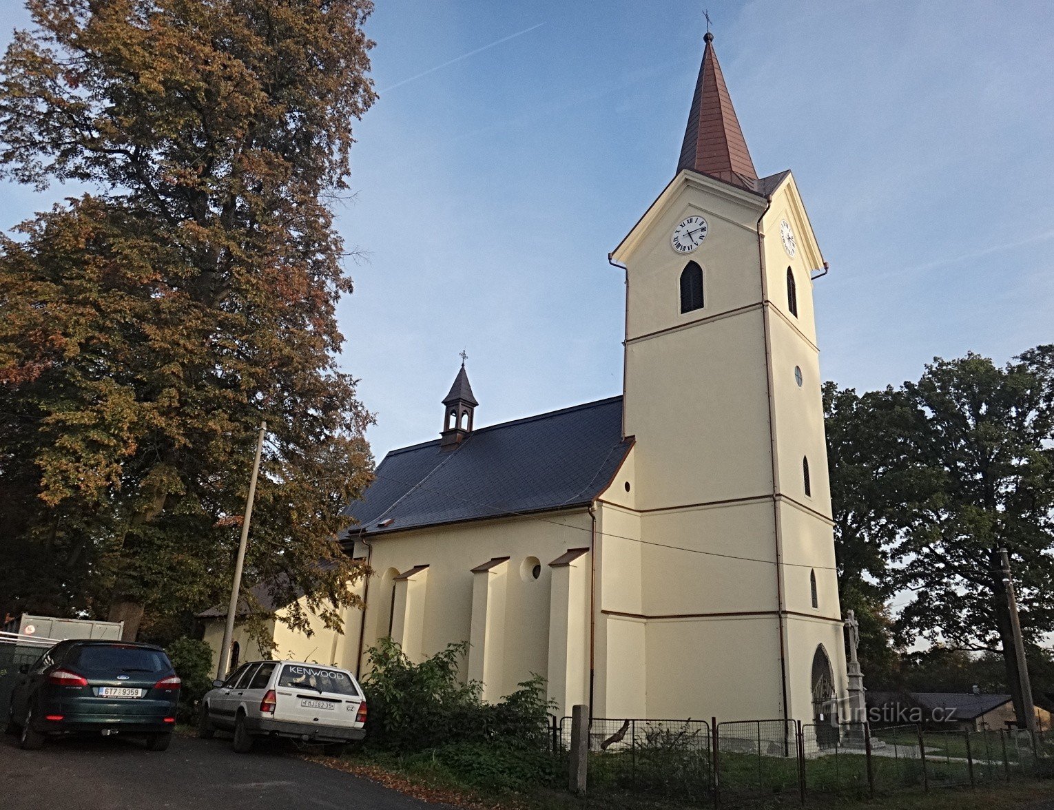 Rychvald vista laterale della chiesa di S. Anna