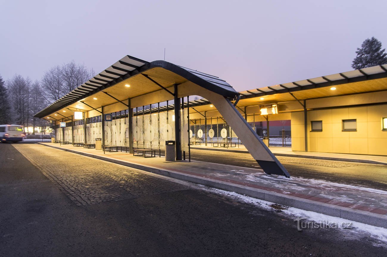 Rýmařov – Busstation efter ombyggnad