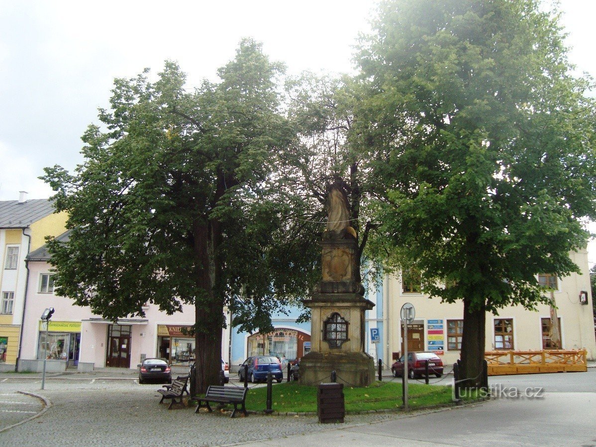 Rýmařov-Marijanski steber na Náměstí Míru - Foto: Ulrych Mir.