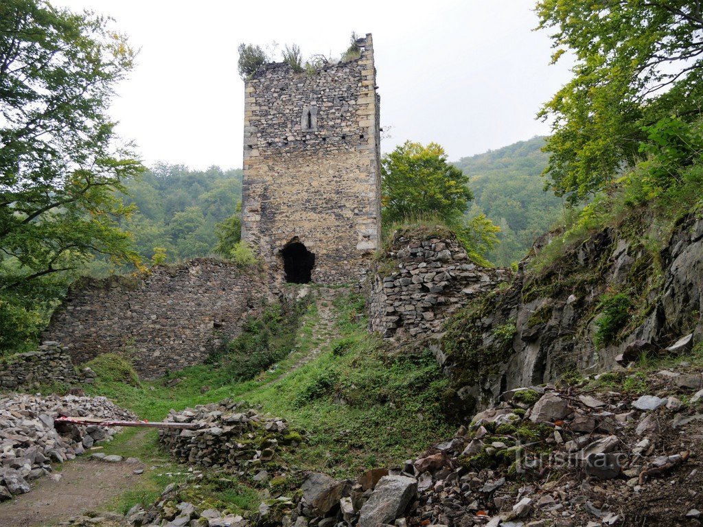Rýzmburk, woontoren van het kasteel