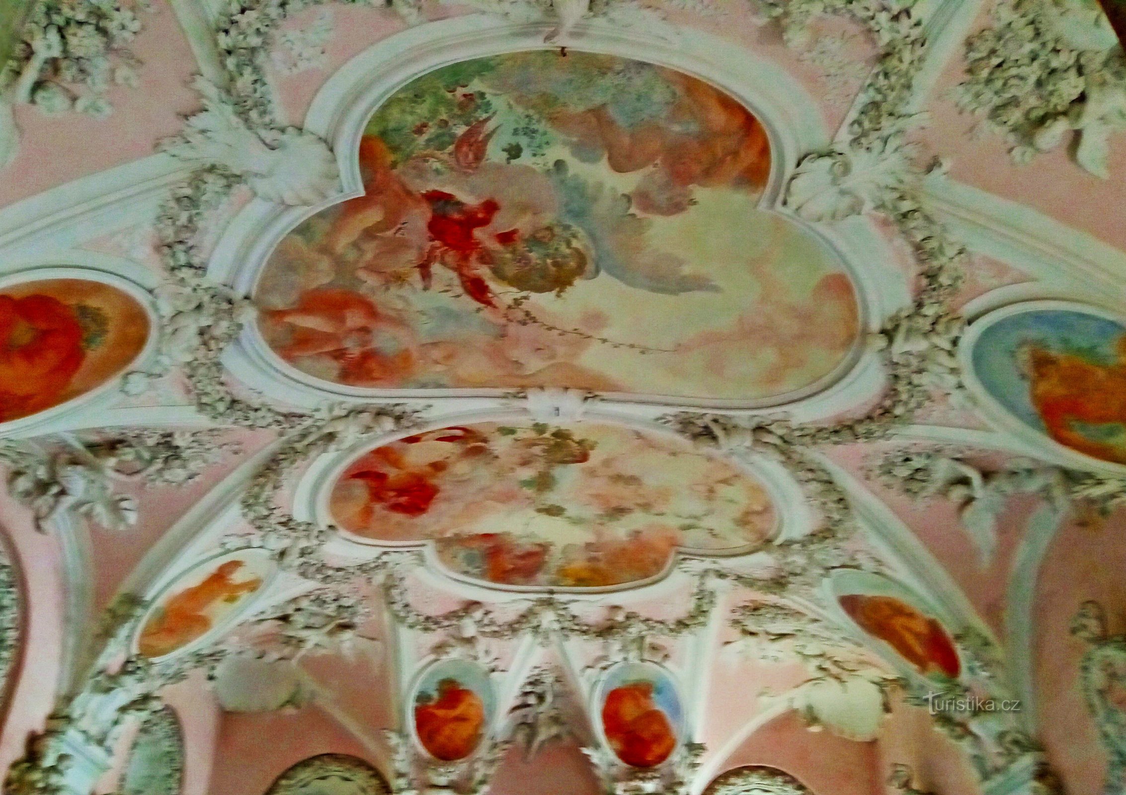 Sala terrena a Kroměříž kastély rezidenciájában